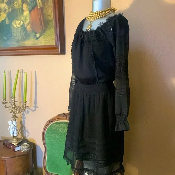adelyn rae black dress ADELYN RAE ASYMMETRICAL HEM DRESS – Arelia's Dream main image 0